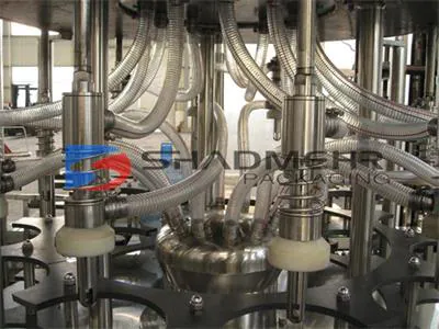 Stainless steel filling valve and transparent hoses