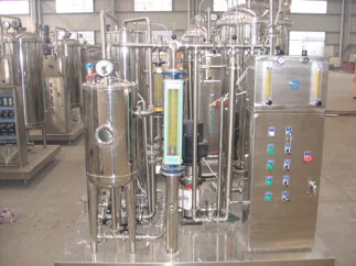 Beverage mixing tanks pipework and control equipment