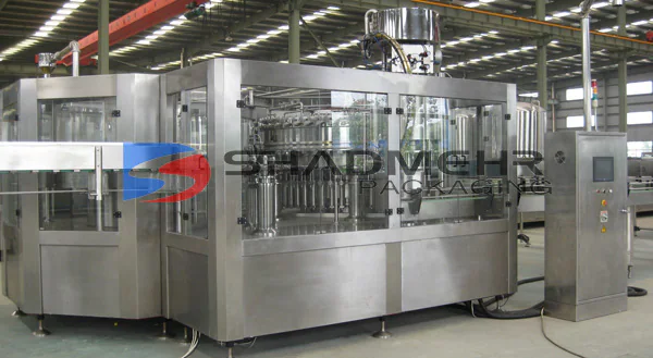 Enclosed 3-in-1 filling monobloc