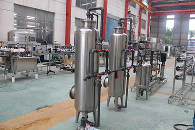 Stainless steel filter tanks in the Shadmehr workshop