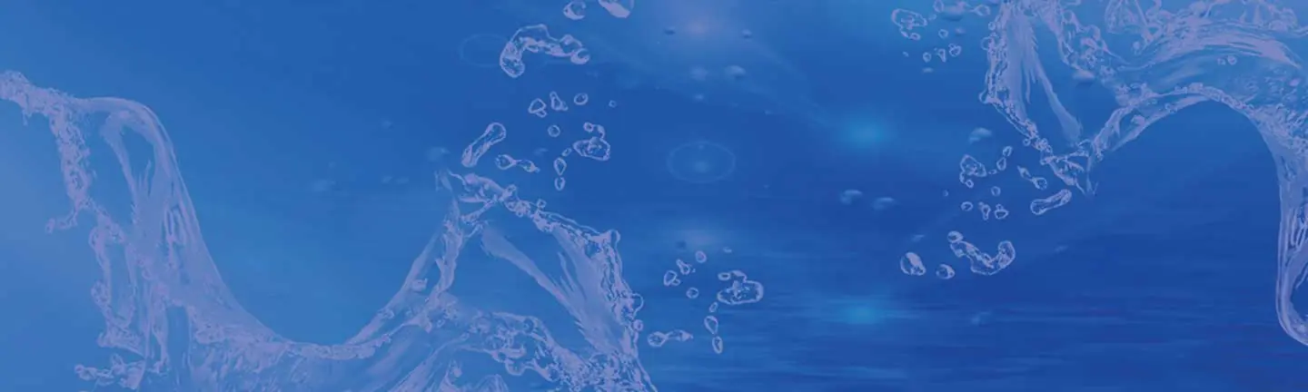 Blue water splash background