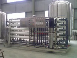 Reverse osmosis skid with filters membranes and a control panel