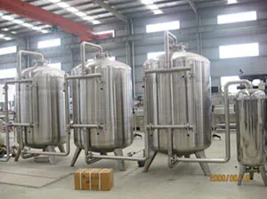 Stainless steel sand carbon and fine filtration vessels